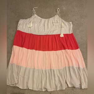 Tie up knee length dress